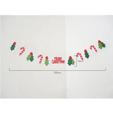 Felt Merry Christmas Candy Leaf Banner for Christmas Decoration