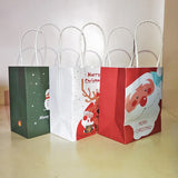 Square Christmas paper bag for Christmas gift goodie bag