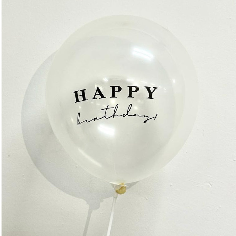 12 inch Transparent Printed Balloon for 100 Days Happy Birthdays Love Decoration