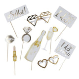 New Premium Gold Bride To Be Photo Props for Party Celebration Event