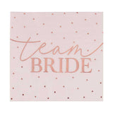 Rose Gold Foiled Hen Party Napkins for Hen Party Bridal