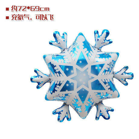 Christmas Snow Flake Foil Balloon for Christmas Decoration Christmas Event