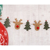 Kraft Paper Christmas Tree and Christmas Deer Garland for Christmas Parties Decoration