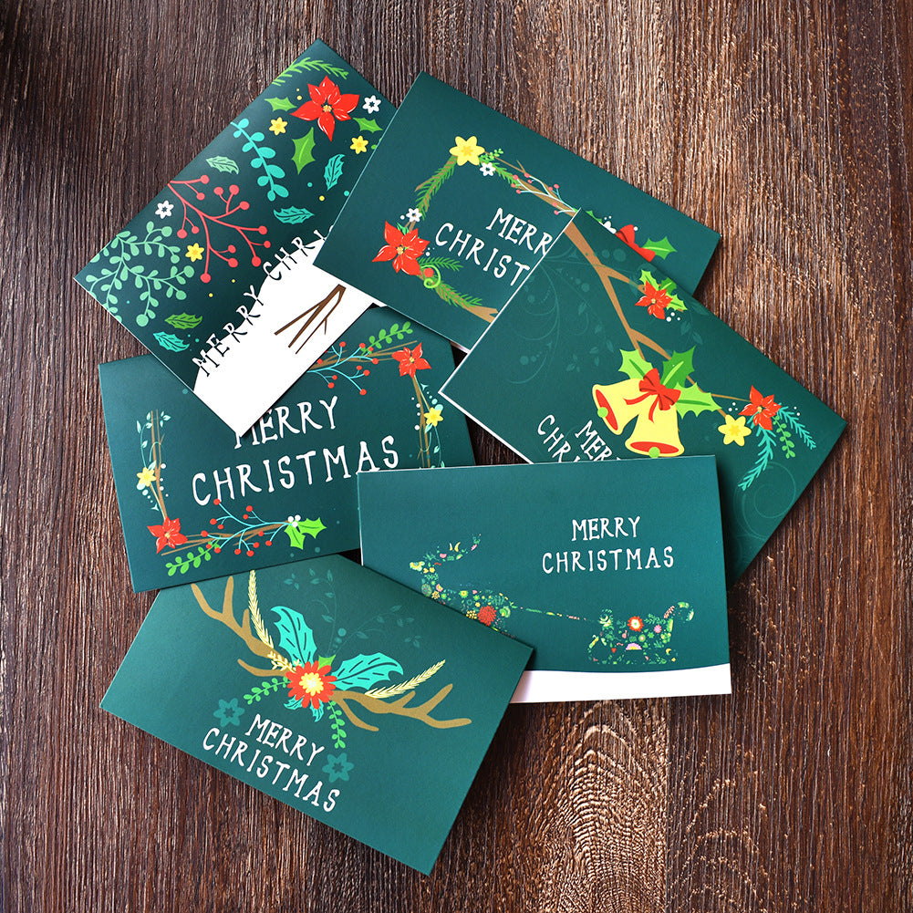 24pcs/set Mini Christmas Gift Card Christmas Greeting Card