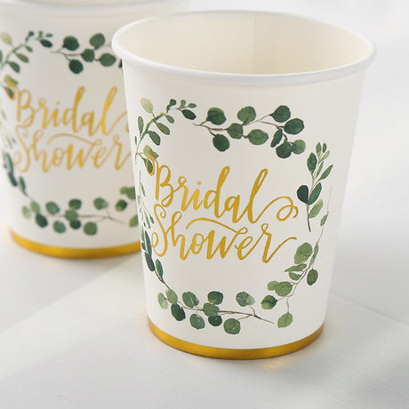 Botanical Bridal Shower Tableware for for Wedding Party Celebration Event