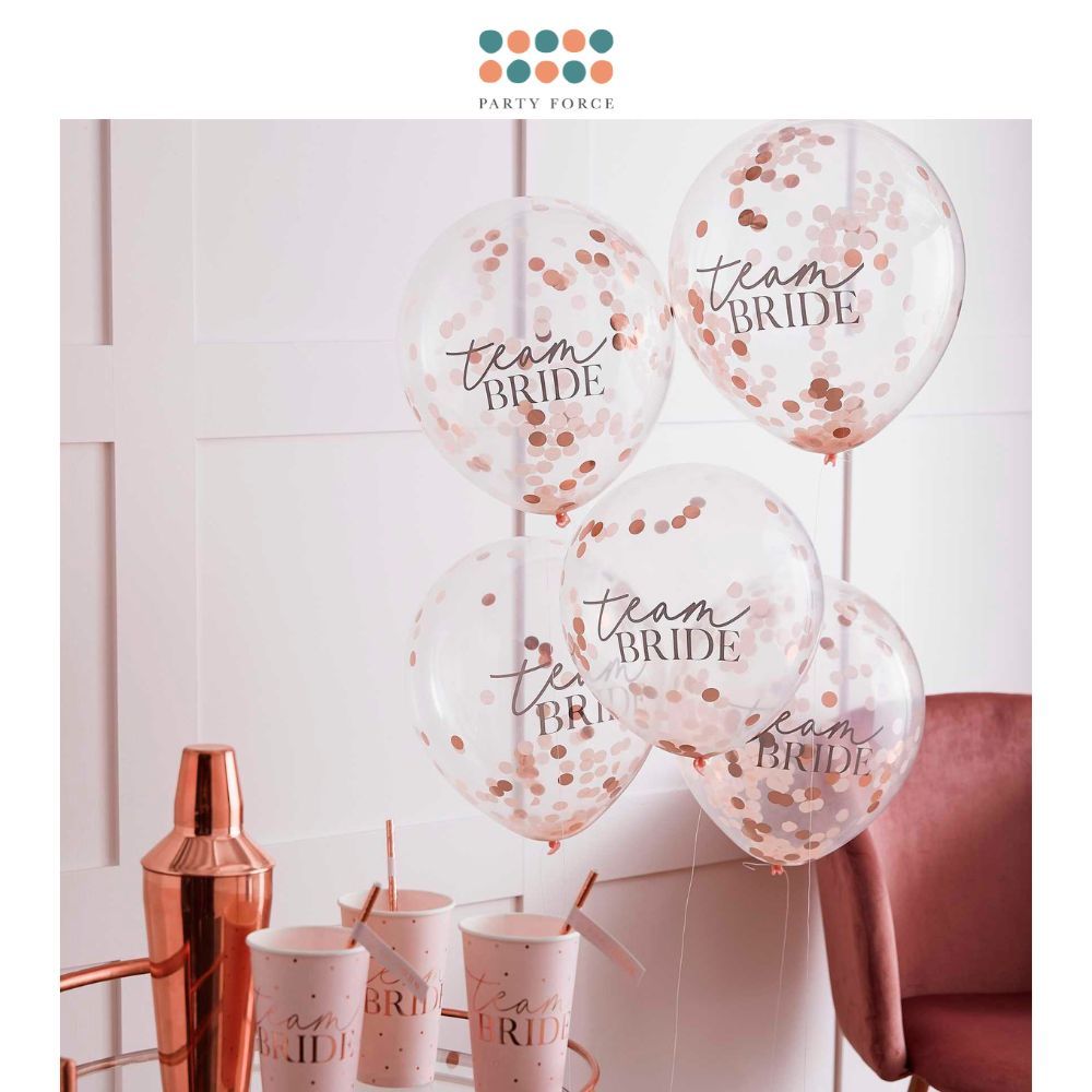 Confetti Filled Team Bride Hen Party Balloons for Hen Party Bridal