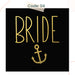 Bride to be Team Bride Tattoo Sticker