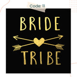 Bride to be Team Bride Tattoo Sticker