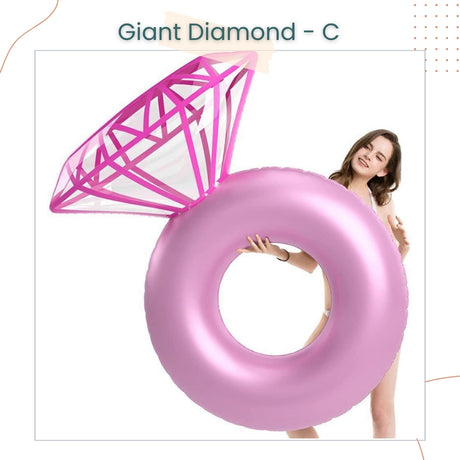 Giant Diamond Ring Balloon Float for Wedding Proposal Bridal Shower Hen Party