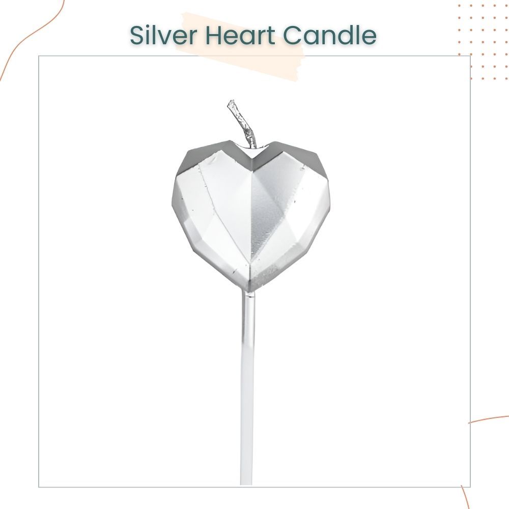 Diamond Love and Star Shaped Creative Candle for Birthday Cake Decoration Party