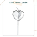 Diamond Love and Star Shaped Creative Candle for Birthday Cake Decoration Party