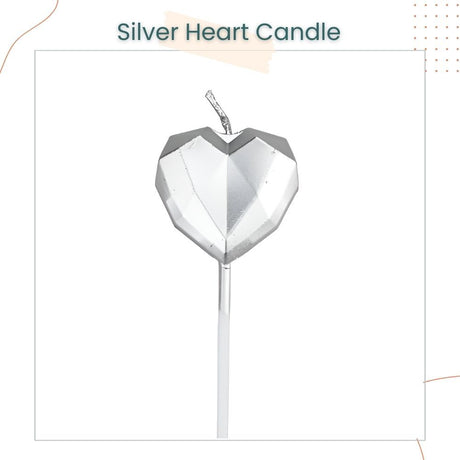 Diamond Love and Star Shaped Creative Candle for Birthday Cake Decoration Party