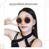 Cute Orange Shape Sun Glasses for Birthday Party Glasses Decoration