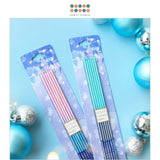 Gradient Glitter Slim Pencil Birthday Candle