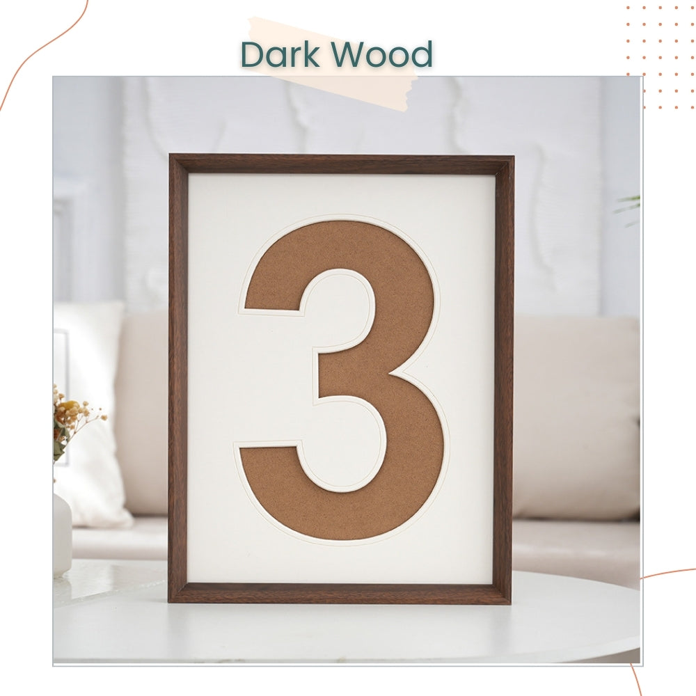 20 inch Wooden Number Photo Frame for 1st birthday home decoration