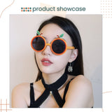 Cute Orange Shape Sun Glasses for Birthday Party Glasses Decoration