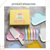 Cute Cloud Disposable Plate Party Essential Tableware for Parties Cake Cutting