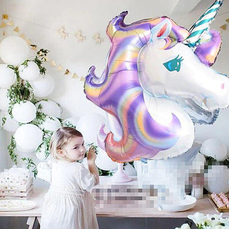 Everything Unicorn theme birthday decoration balloon banner tableware