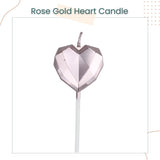 Diamond Love and Star Shaped Creative Candle for Birthday Cake Decoration Party