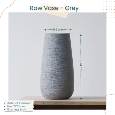 Minimalist Ceramic Vase for dried Pampas Grass