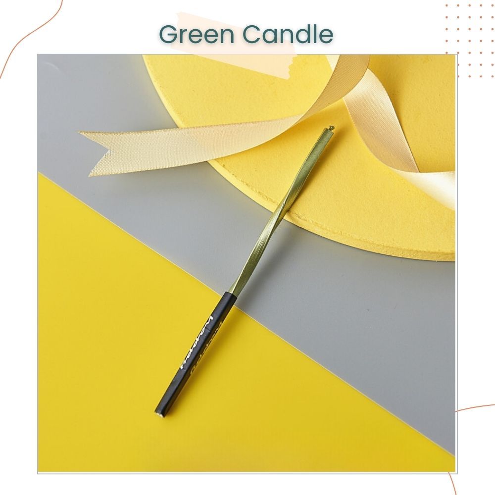 Creative Metal Slender Spiral Pencil Candle for Birthday Cake Decoration Birthday Party