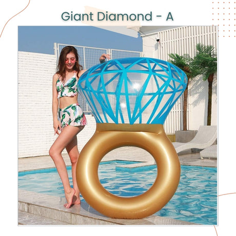 Giant Diamond Ring Balloon Float for Wedding Proposal Bridal Shower Hen Party