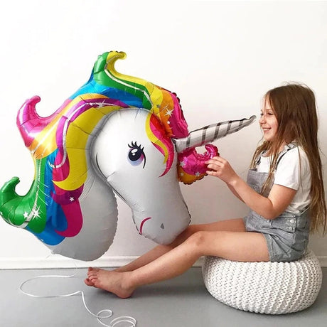 Everything Unicorn theme birthday decoration balloon banner tableware