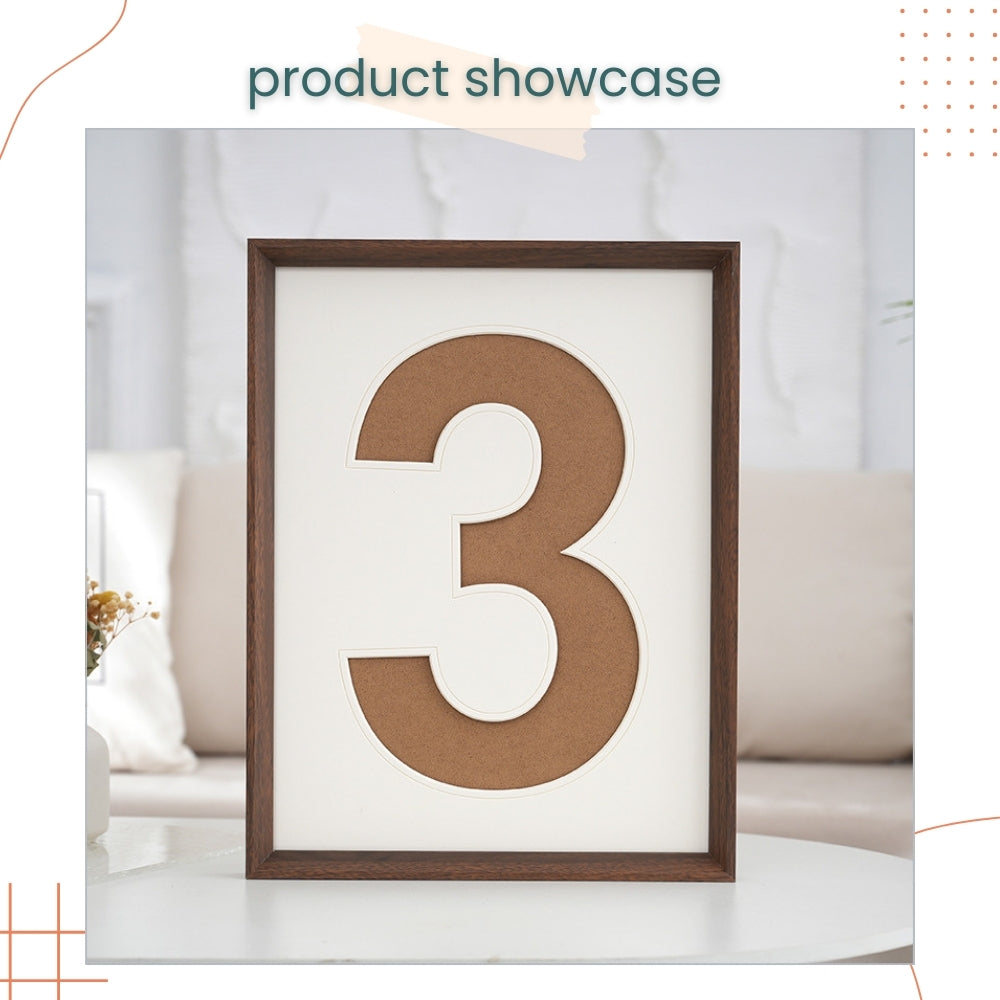 20 inch Wooden Number Photo Frame for 1st birthday home decoration