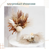 New Dried Flower Bouquet Cattail Leaf Whisk Palm Leaf Fan Rustic Minimalist Home Decoration