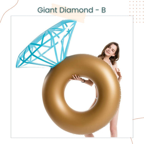 Giant Diamond Ring Balloon Float for Wedding Proposal Bridal Shower Hen Party