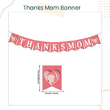 Happy Mother's Day Pink Theme Banner For Mother's Day Parties Decoration