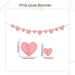 Happy Mother's Day Pink Theme Banner For Mother's Day Parties Decoration