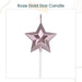 Diamond Love and Star Shaped Creative Candle for Birthday Cake Decoration Party