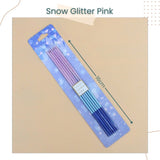 Gradient Glitter Slim Pencil Birthday Candle