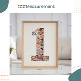 20 inch Wooden Number Photo Frame for 1st birthday home decoration