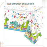 New Edition Dino Theme Table Cover Table Cloth for Kid's Birthday Paties Event Celebration