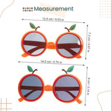 Cute Orange Shape Sun Glasses for Birthday Party Glasses Decoration