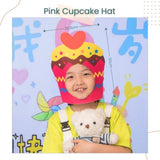 Cute Colorful Cake Design Face Hat For Kid Adult Birthday Party Acceserios