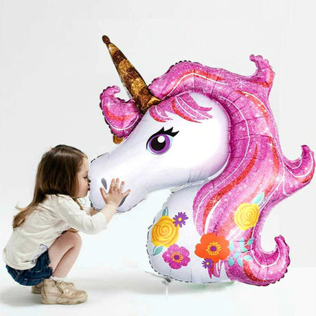 Everything Unicorn theme birthday decoration balloon banner tableware