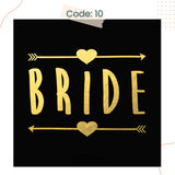 Bride to be Team Bride Tattoo Sticker