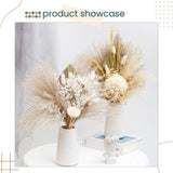 New Dried Flower Bouquet Cattail Leaf Whisk Palm Leaf Fan Rustic Minimalist Home Decoration