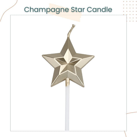 Diamond Love and Star Shaped Creative Candle for Birthday Cake Decoration Party