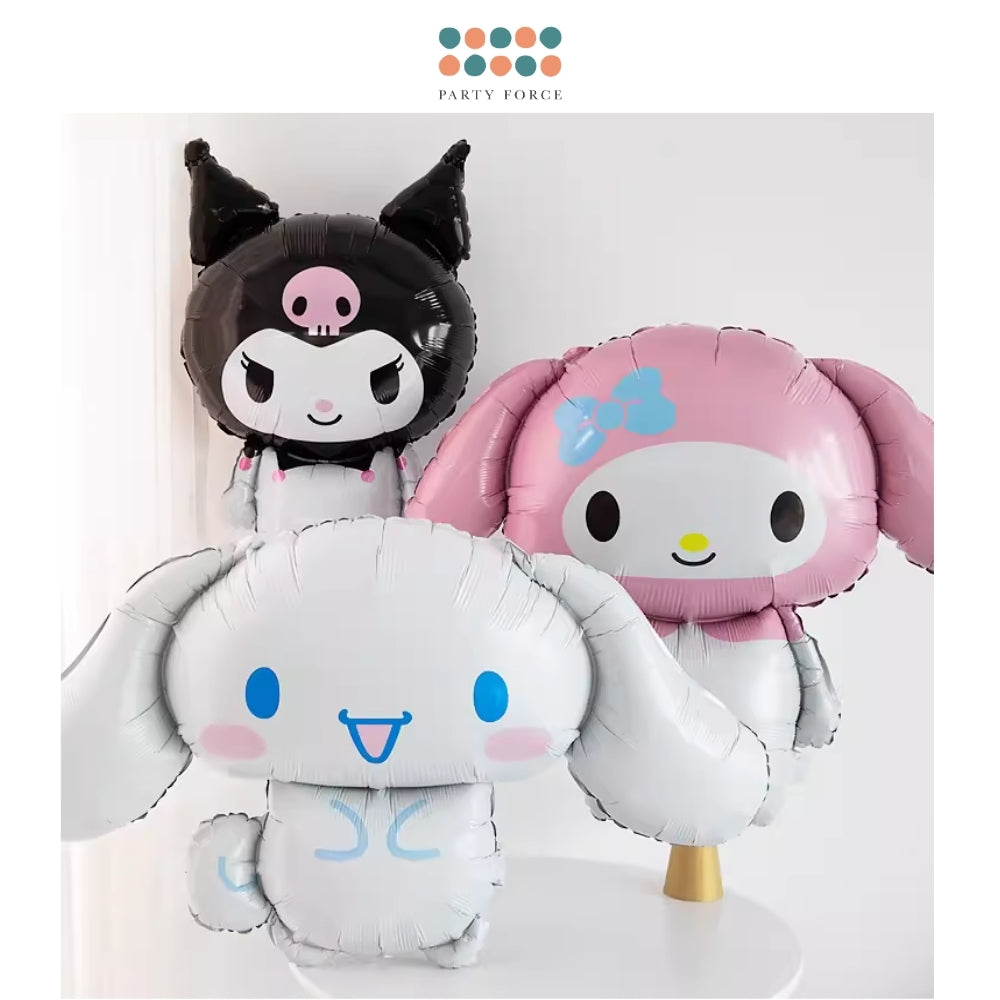 Premium quality Kuromi Melody Cinnamoroll Foil Balloon