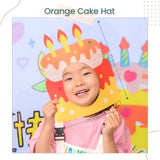 Cute Colorful Cake Design Face Hat For Kid Adult Birthday Party Acceserios