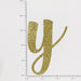 Custom Cursive Glitter Gold Script Font Banner
