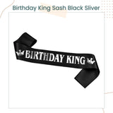 Birthday King Sash for Birthday Boy Party Accessories