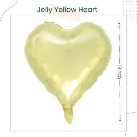 18 inch Jelly Star Heart Shaped Foil Balloon