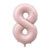 40 inch number balloon baby pink number balloon for birthday party decoration