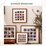 Creative DIY 16pcs Photo Wooden Fhoto Frame Home Decor