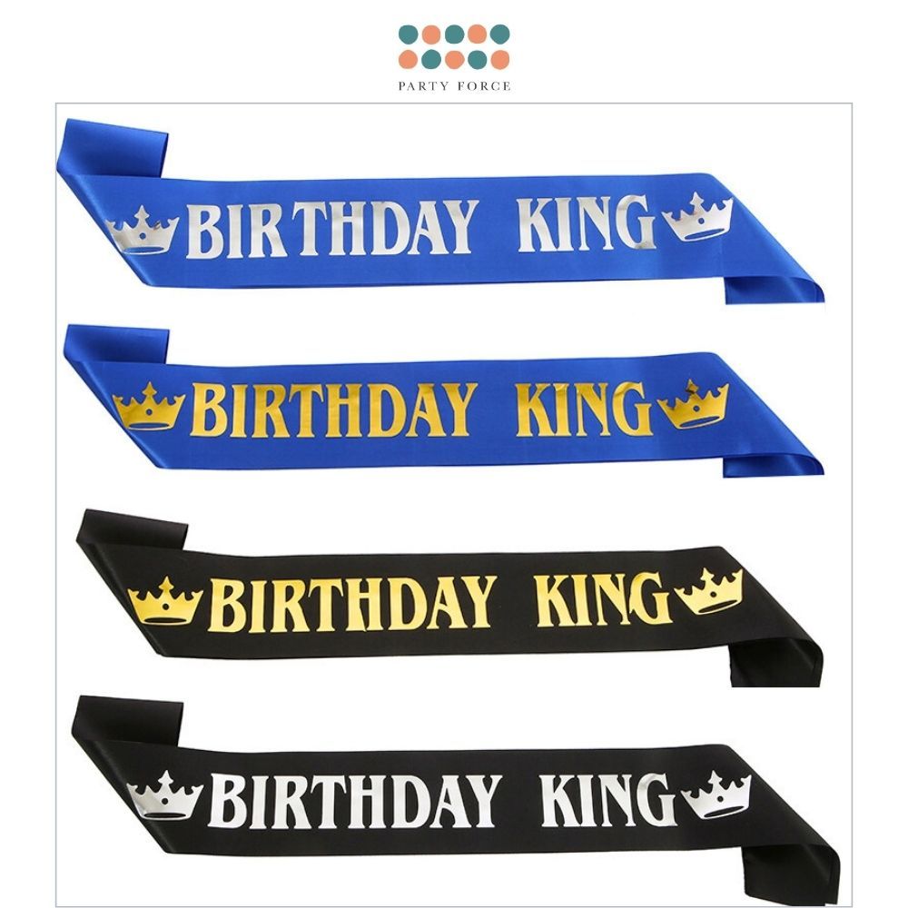 Birthday King Sash for Birthday Boy Party Accessories